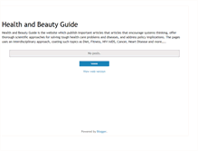 Tablet Screenshot of health-beautyguide.blogspot.com