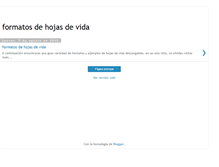Tablet Screenshot of formatohojasdevida.blogspot.com