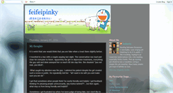 Desktop Screenshot of feifeipinky.blogspot.com