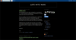 Desktop Screenshot of latenitewars.blogspot.com