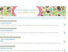 Tablet Screenshot of alexandersdesigns.blogspot.com
