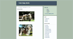 Desktop Screenshot of cutedogsphotos.blogspot.com