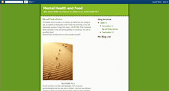 Desktop Screenshot of mentalhealthandfood.blogspot.com