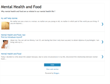 Tablet Screenshot of mentalhealthandfood.blogspot.com