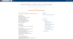 Desktop Screenshot of lady-gaga-pictures.blogspot.com