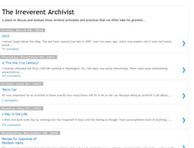 Tablet Screenshot of irreverentarchivist.blogspot.com