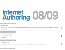 Tablet Screenshot of internetauthoring08.blogspot.com