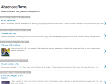 Tablet Screenshot of absence-oflove.blogspot.com
