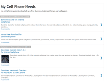 Tablet Screenshot of cellphone-needs.blogspot.com