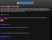 Tablet Screenshot of loss-weightnaturally.blogspot.com