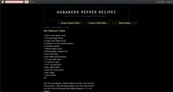 Desktop Screenshot of habanerorecipes.blogspot.com