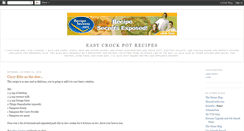 Desktop Screenshot of easycrockpotrecipes.blogspot.com