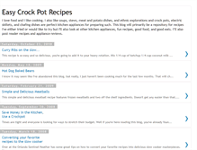 Tablet Screenshot of easycrockpotrecipes.blogspot.com