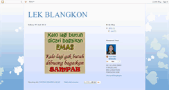 Desktop Screenshot of lekblangkon.blogspot.com