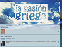 Tablet Screenshot of lapasiongriega.blogspot.com