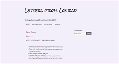 Desktop Screenshot of lettersfromconrad.blogspot.com