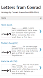 Mobile Screenshot of lettersfromconrad.blogspot.com