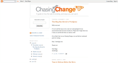 Desktop Screenshot of chasingchange.blogspot.com