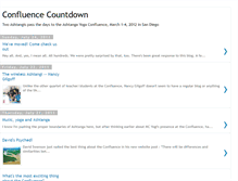 Tablet Screenshot of confluencecountdown.blogspot.com