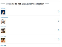 Tablet Screenshot of hot-asian-gallery.blogspot.com