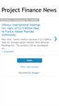 Mobile Screenshot of projectfinancenews.blogspot.com