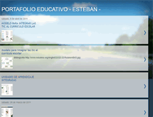 Tablet Screenshot of portafolioeducativoesteban.blogspot.com