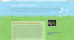 Desktop Screenshot of myspiritrejoices.blogspot.com