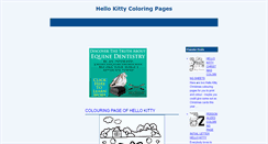 Desktop Screenshot of hello-kitty-coloring-pages.blogspot.com