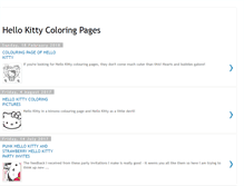 Tablet Screenshot of hello-kitty-coloring-pages.blogspot.com