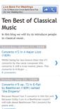 Mobile Screenshot of 10bestclassicalmusic.blogspot.com