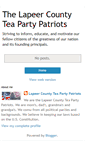 Mobile Screenshot of lapeerteaparty.blogspot.com