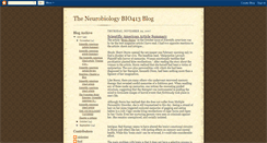 Desktop Screenshot of neurobio413.blogspot.com