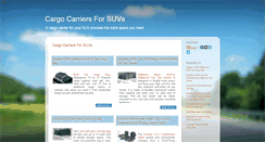 Desktop Screenshot of cargocarriersforsuvs.blogspot.com