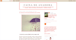 Desktop Screenshot of caixadeanadora.blogspot.com