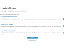 Tablet Screenshot of lovebirdlover.blogspot.com