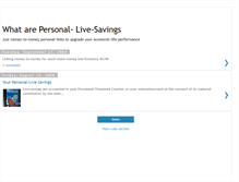 Tablet Screenshot of live-savings-clo.blogspot.com