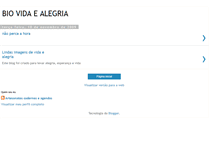Tablet Screenshot of biovidaealegria.blogspot.com