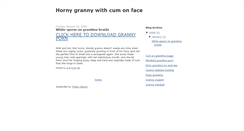 Desktop Screenshot of hornygrannysex.blogspot.com