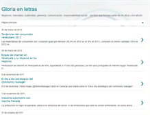 Tablet Screenshot of gloriaenletras.blogspot.com