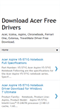 Mobile Screenshot of downloadacerdriver.blogspot.com