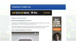 Desktop Screenshot of channel5catchup.blogspot.com