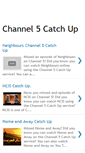 Mobile Screenshot of channel5catchup.blogspot.com