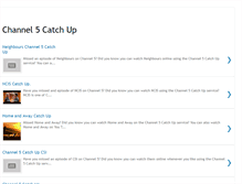 Tablet Screenshot of channel5catchup.blogspot.com