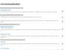 Tablet Screenshot of entusiastasdosaber-entusiastasdosaber.blogspot.com