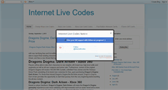 Desktop Screenshot of internetlivecodes.blogspot.com