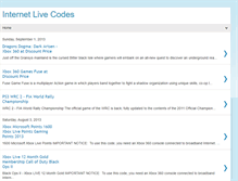 Tablet Screenshot of internetlivecodes.blogspot.com