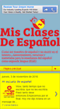 Mobile Screenshot of misclasesdespanol.blogspot.com