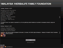 Tablet Screenshot of 1malaysia-herbalife-family-foundation.blogspot.com