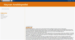 Desktop Screenshot of hayvanansiklopedisi.blogspot.com