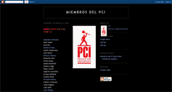 Desktop Screenshot of miembros-del-pci.blogspot.com